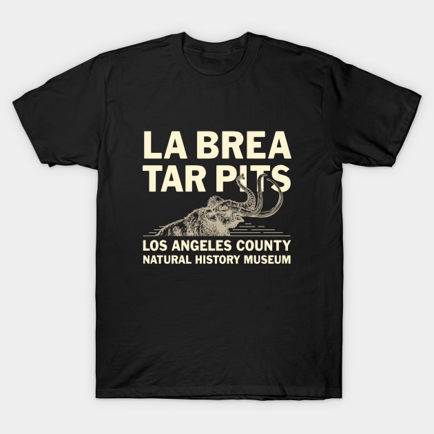 La Brea Tar Pits 1 by © Buck Tee Originals T-Shirt by Buck Tee